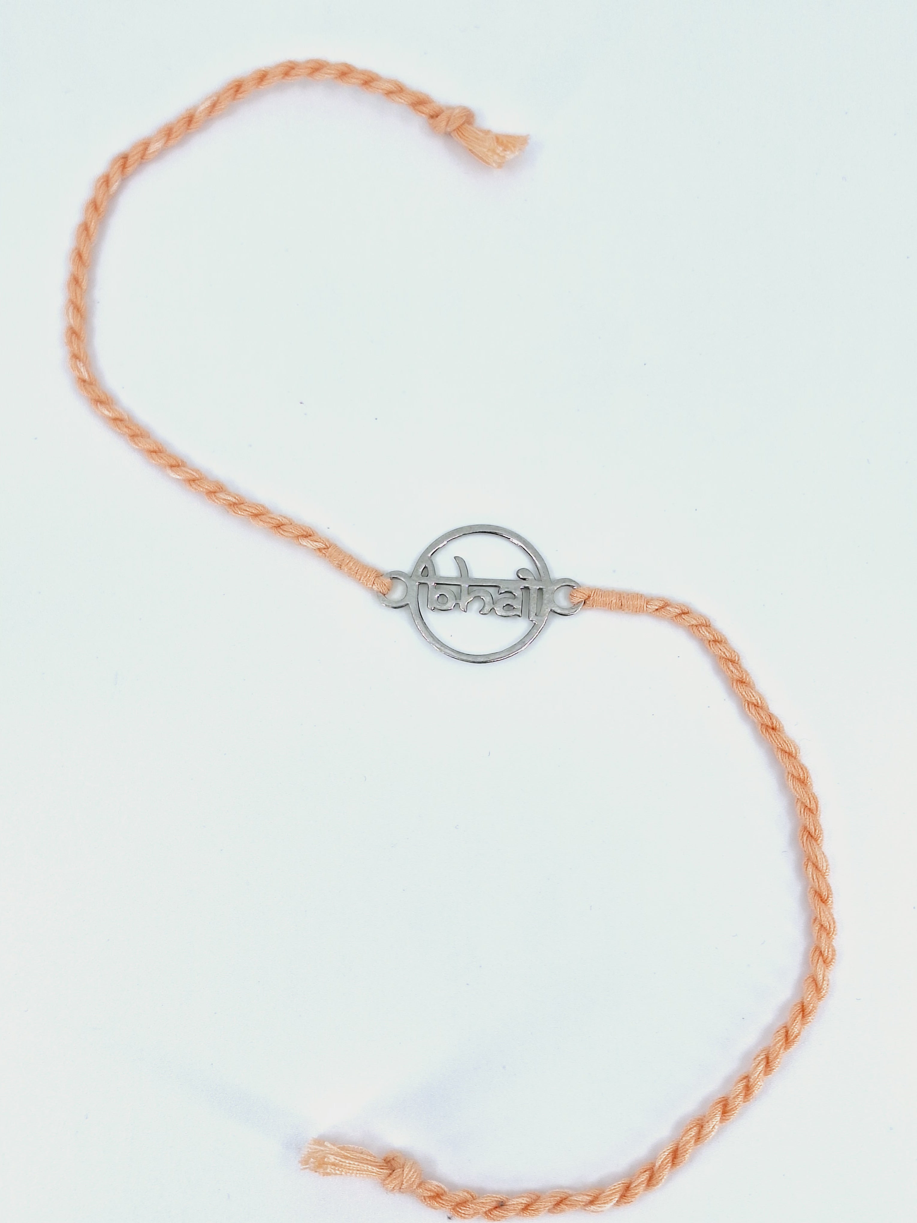 Bhai Motif Pastel Dhaga Rakhi