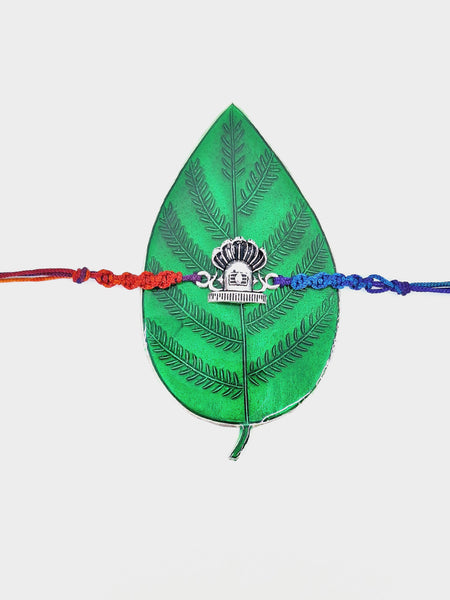 Shivling Motif Dual Dhaga Rakhi