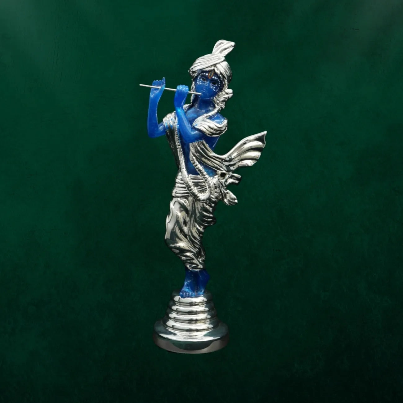 Murli Manohar Krishna 999 Silver Plated Decorative Idol