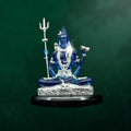 Neelkanth Shiva 999 Silver Plated Meditative Idol
