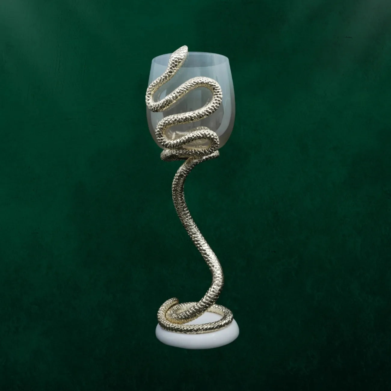 Luxury Serpent Stem Decorative Goblet