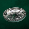 Ornate Silver Finish Serving Tray