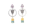 Sangam Mayur Jharokha Statement Earrings