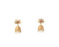 Noor Gulnaar Pink Kundan Jhumka Earrings