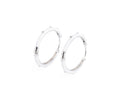 Keepsakes Luna Spark 925 Silver Huggie Hoop Earrings