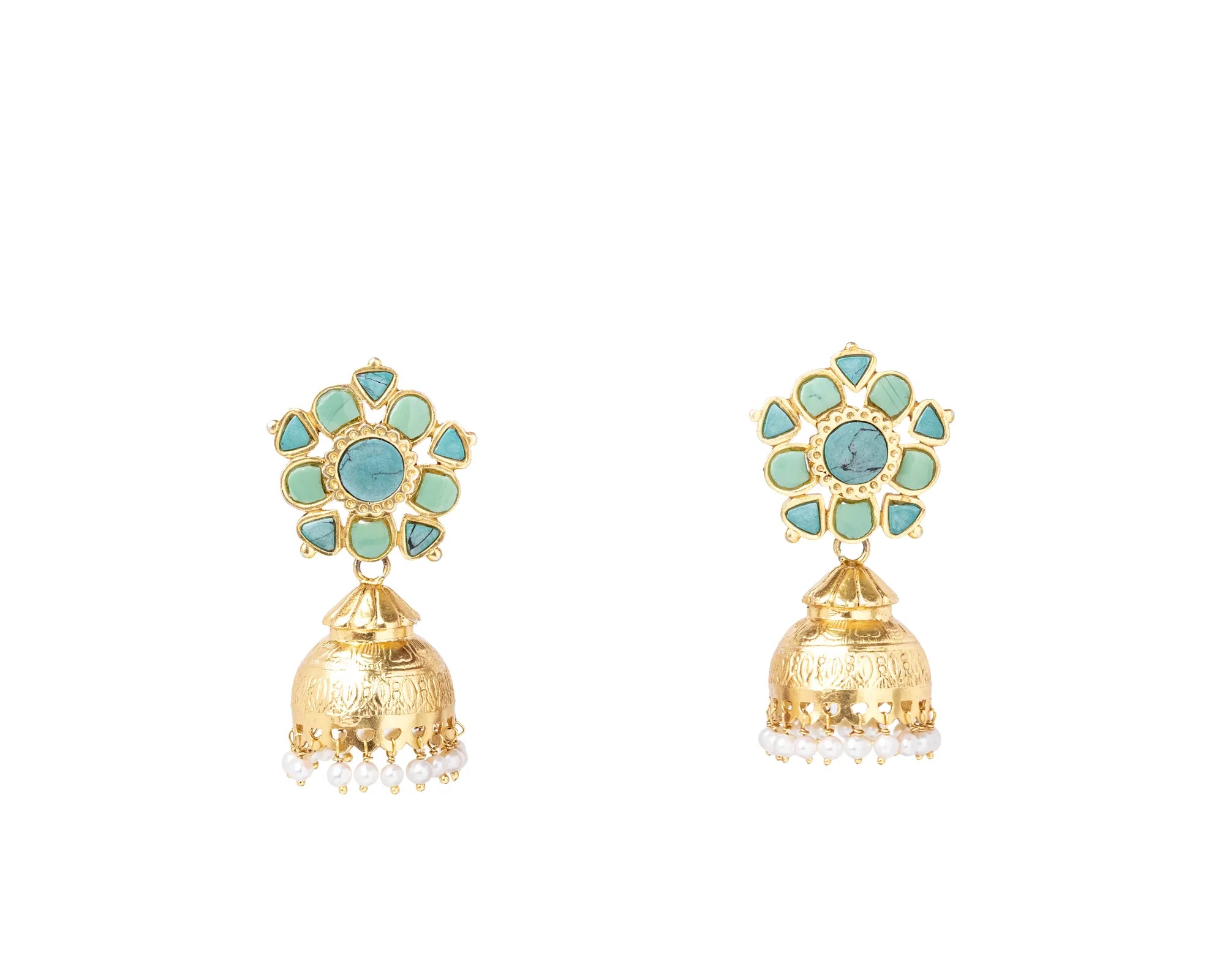 Noor Firoza Bloom Jhumka Earrings