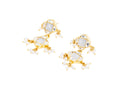Noor Zareen Pearl Kundan 925 Silver Drop Earrings