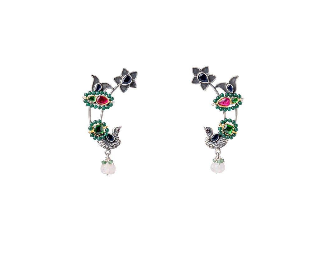Roop Mayur Rang Heritage Earrings