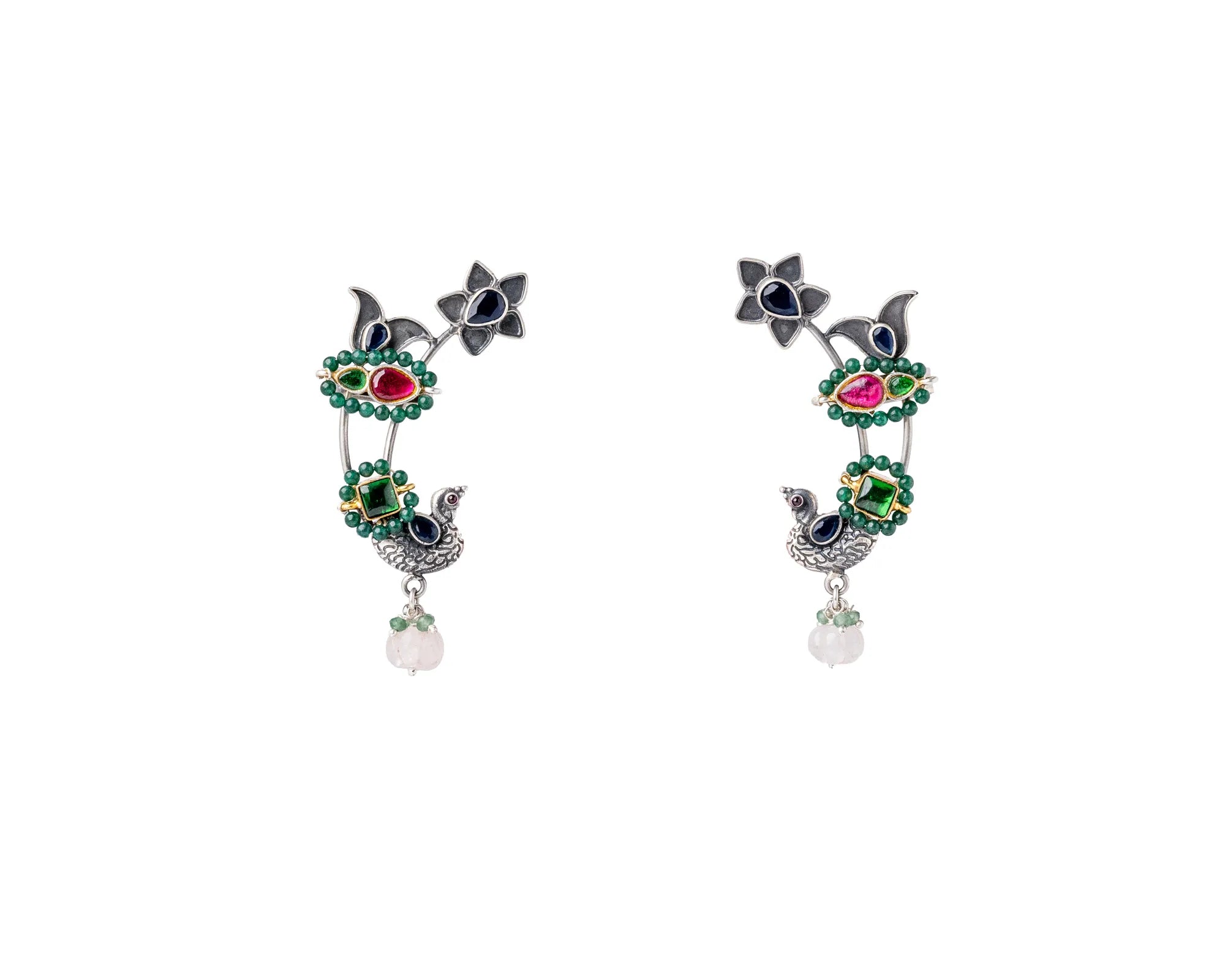 Roop Mayur Rang Heritage Earrings