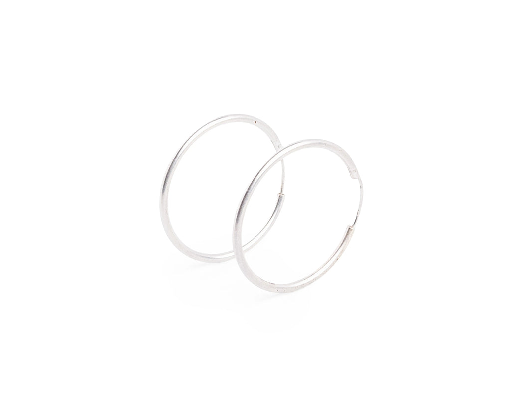 Keepsakes Classic 925 Silver Everyday Hoop Earrings