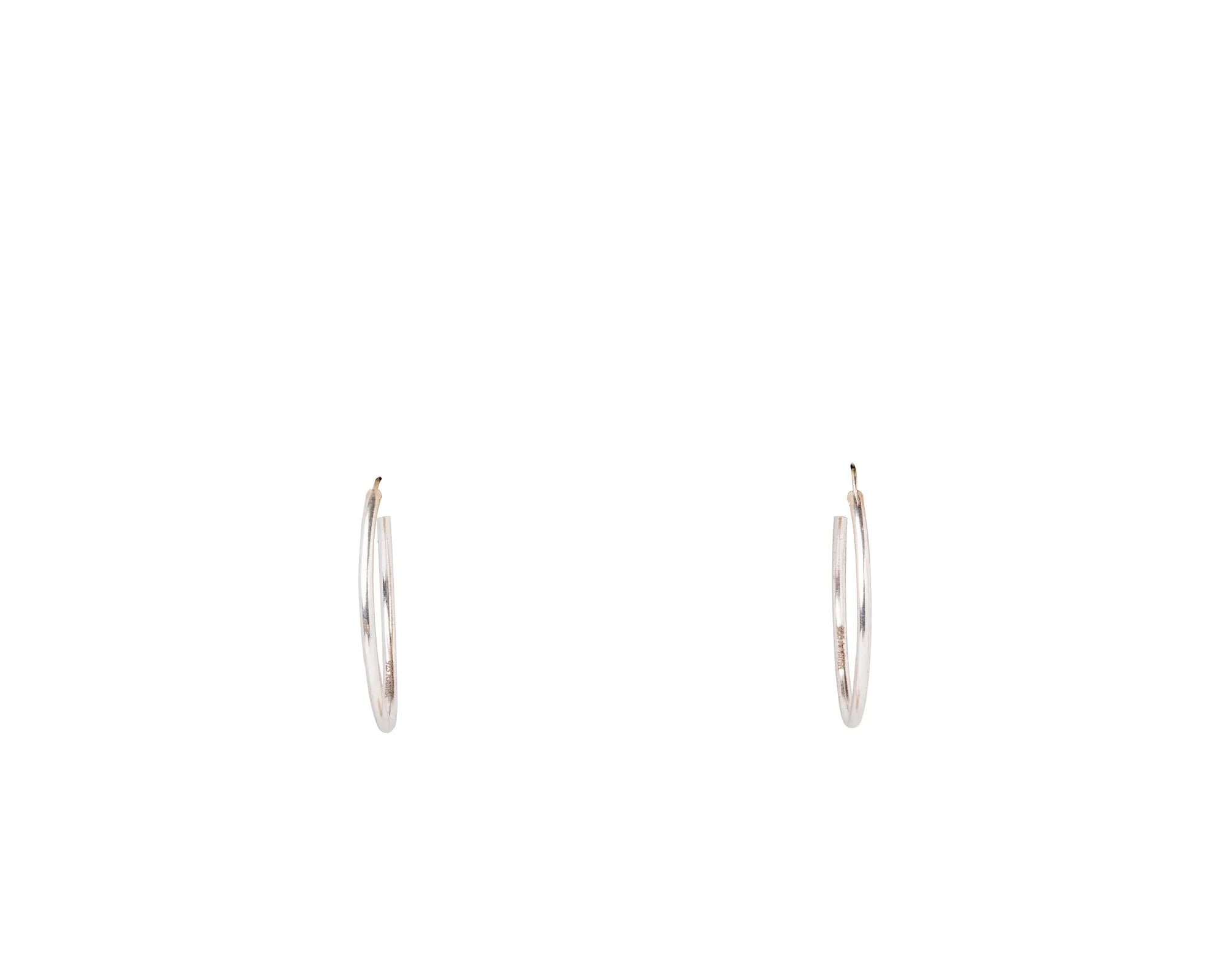 Keepsakes Classic 925 Silver Everyday Hoop Earrings
