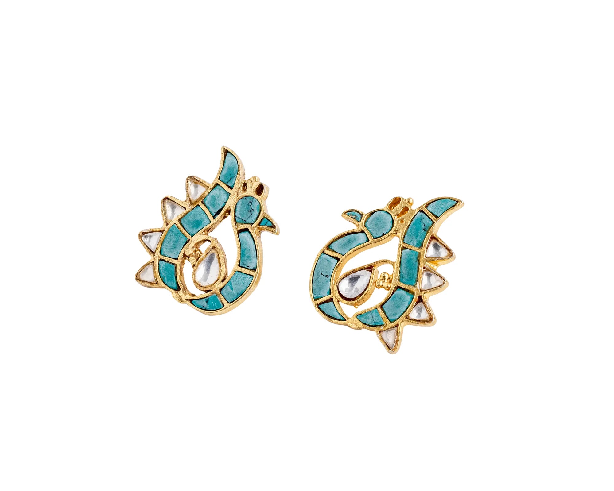 Noor Firoza Paisley Stud Earrings