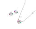 Keepsakes Rainbow Bloom Pendant & Earring Set