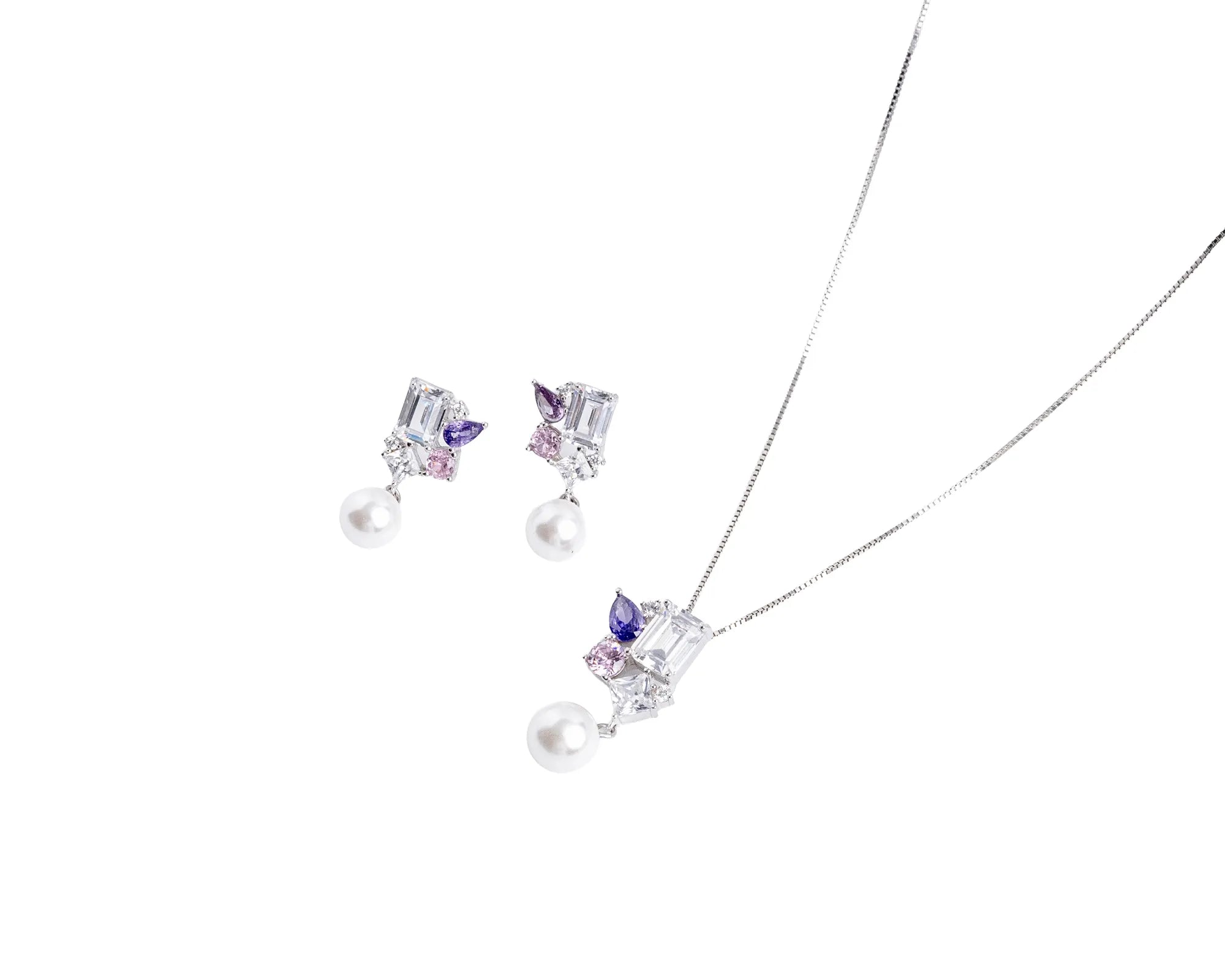 Keepsakes Pearl Blossom Pendant & Earring Set