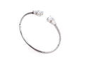 Keepsakes Twin Sparkle Openable Silver Kada