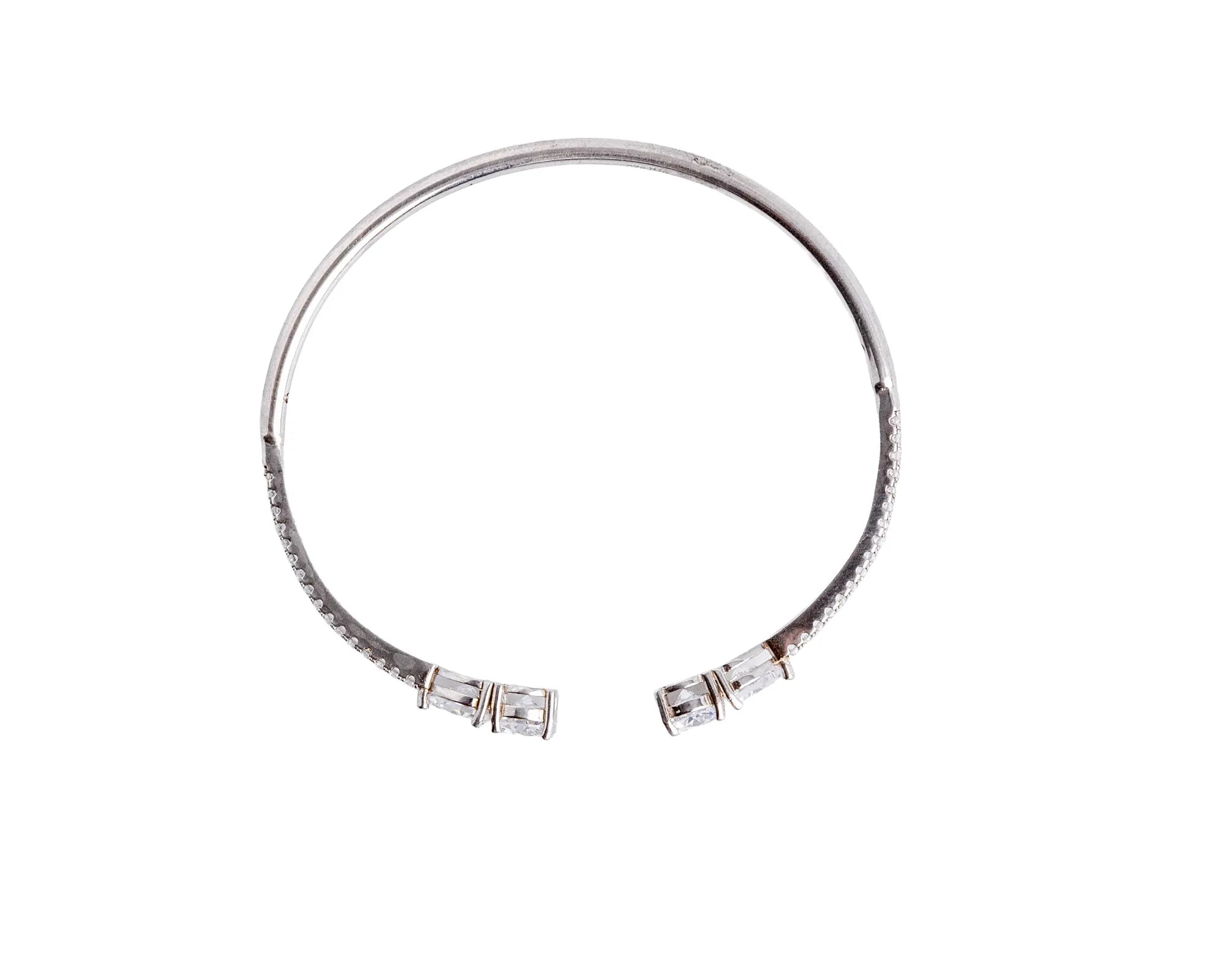 Keepsakes Twin Sparkle Openable Silver Kada