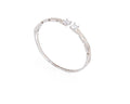 Keepsakes Geometric Sparkle Openable Silver Kada