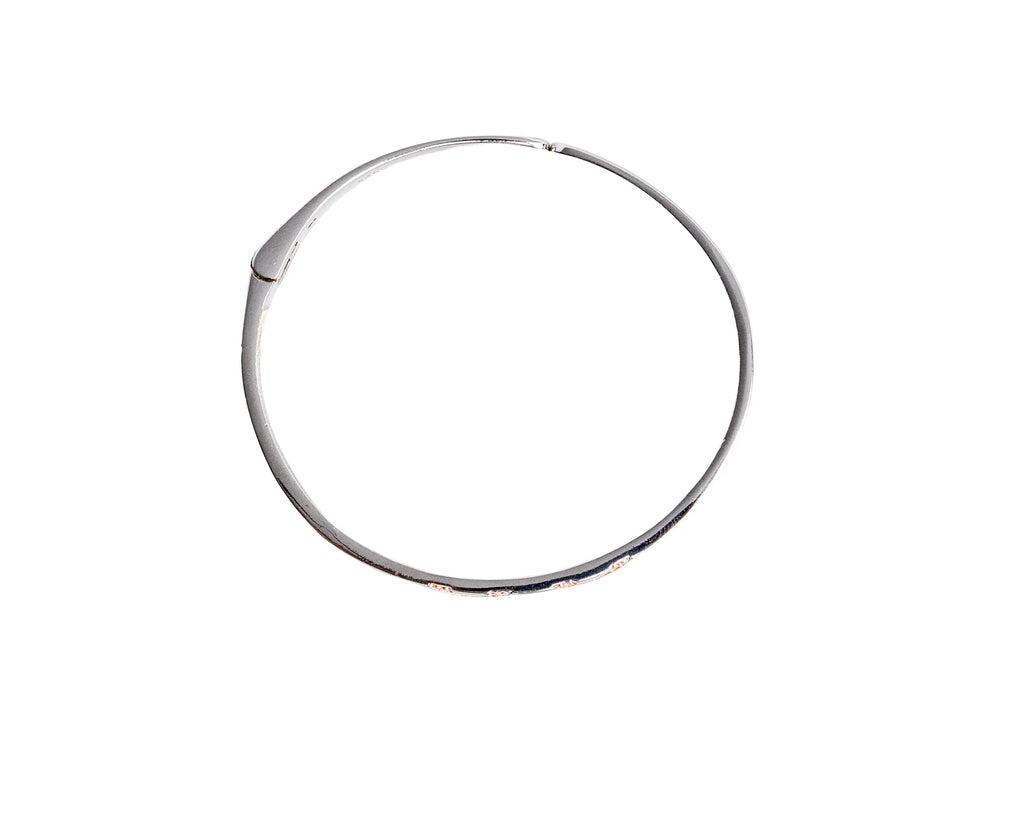 Keepsakes Geometric Sparkle Openable Silver Kada