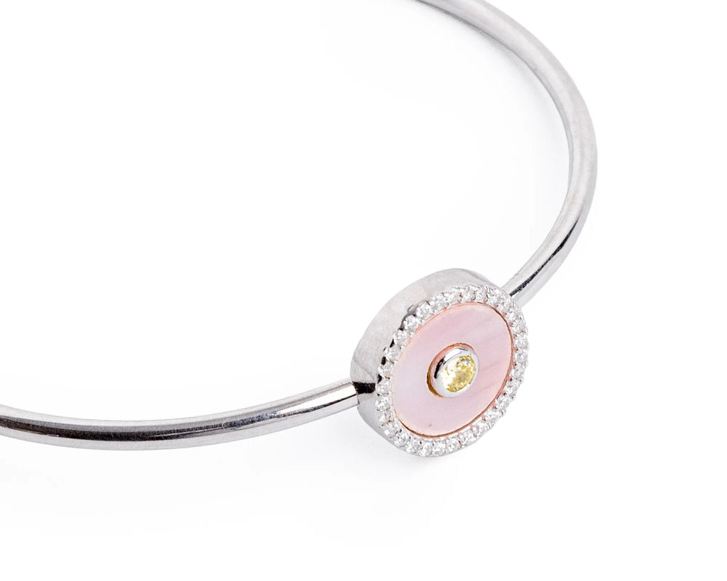 Keepsakes Rose Halo Silver Cuff Bracelet