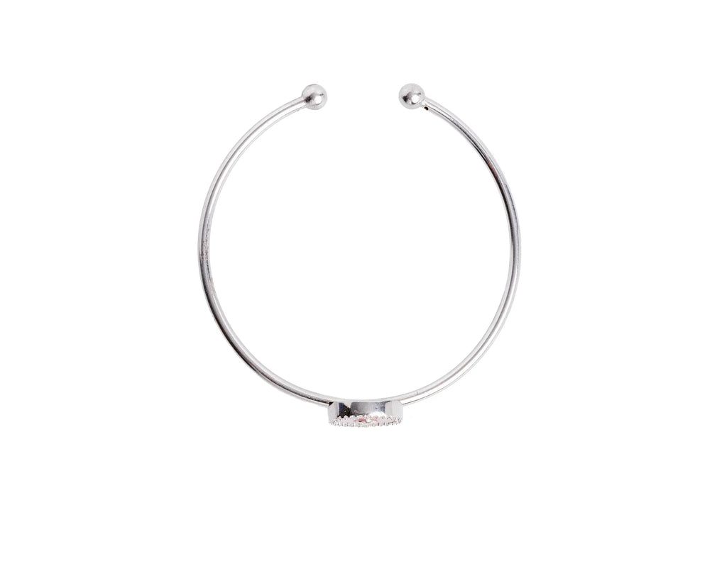 Keepsakes Rose Halo Silver Cuff Bracelet