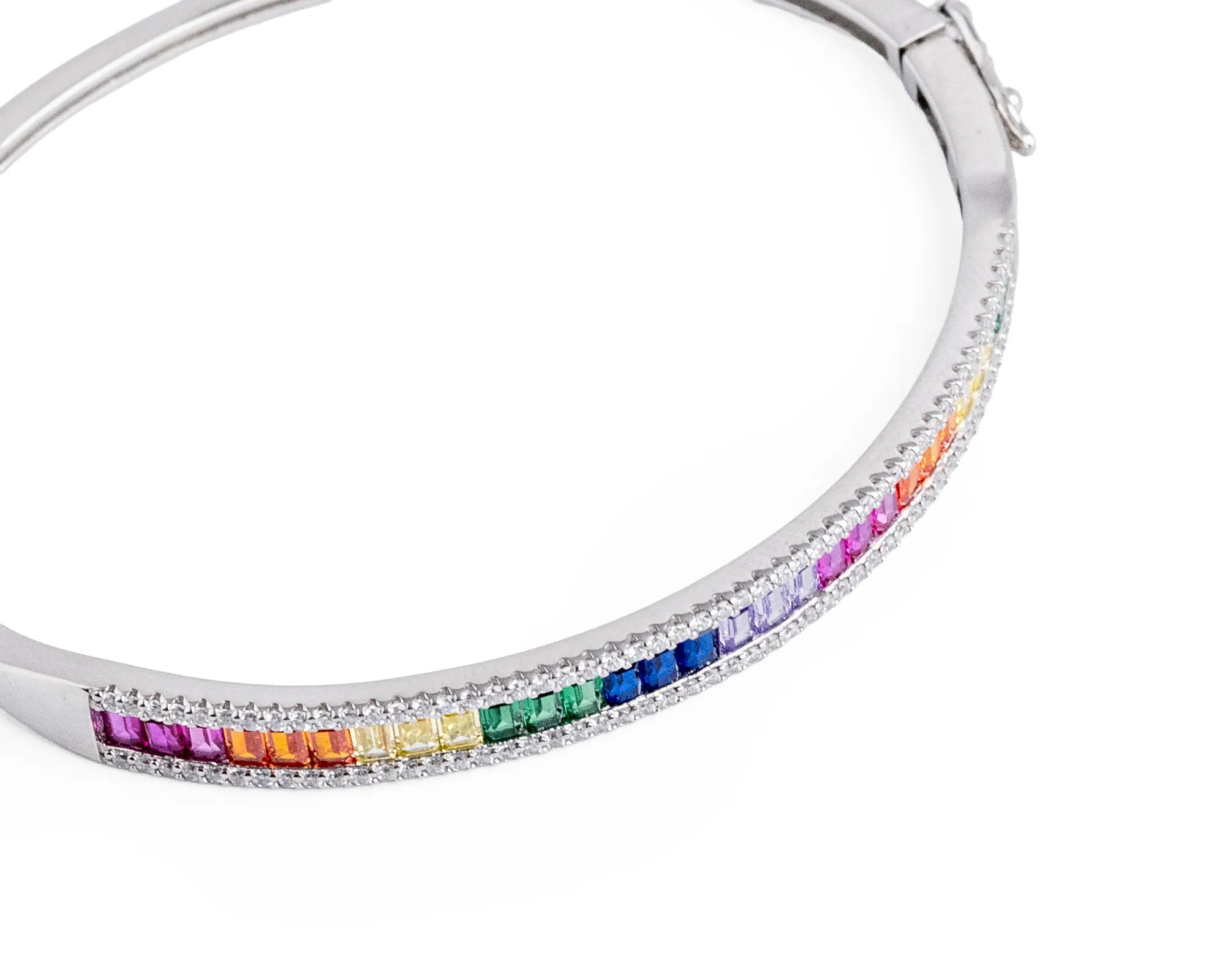 Keepsakes Spectrum Sparkle Openable Silver Bracelet