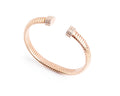 Keepsakes Rose Gold Ribbed Kada