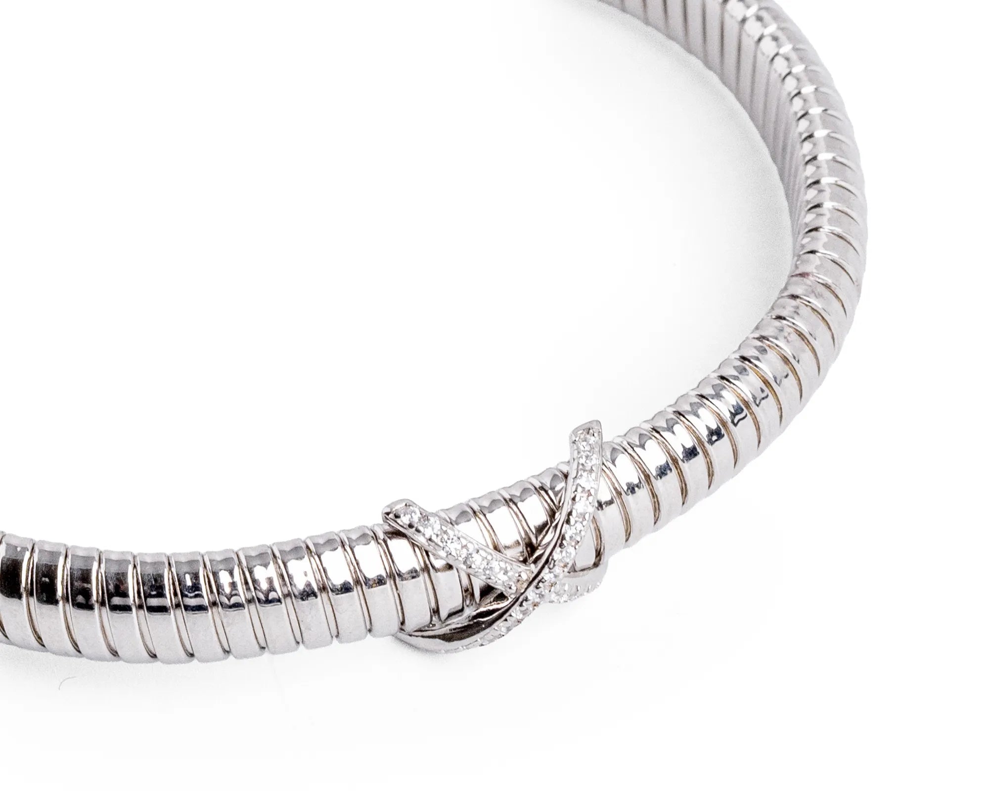 Keepsakes Infinity Ribbed Silver Kada