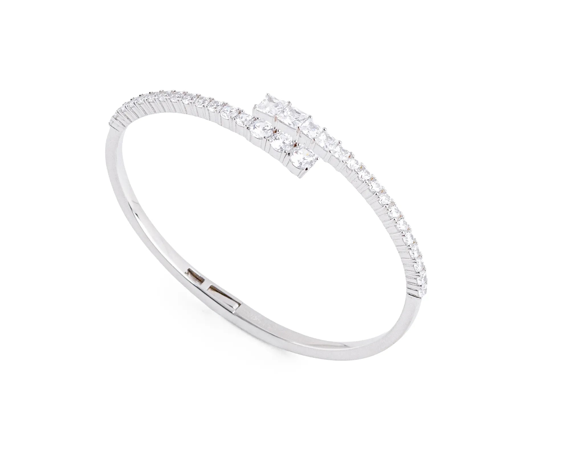 Keepsakes Radiant Crystal Silver Kada