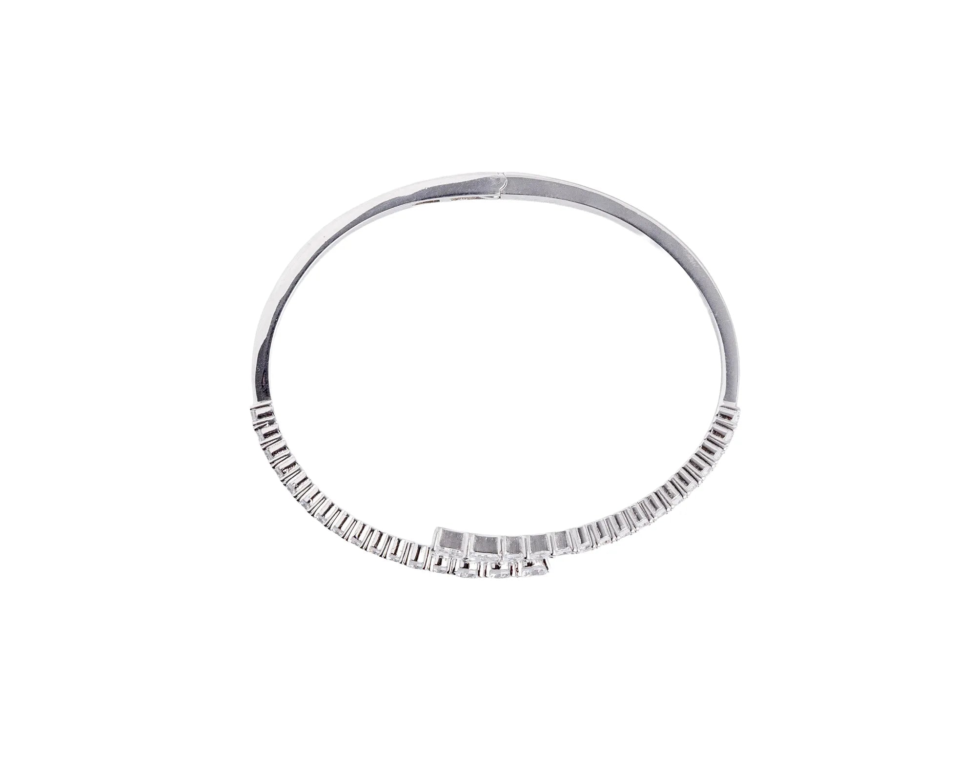 Keepsakes Radiant Crystal Silver Kada