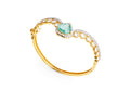 Noor Emerald Glow Silver Bracelet