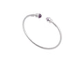 Keepsakes Amethyst Twist Silver Kada