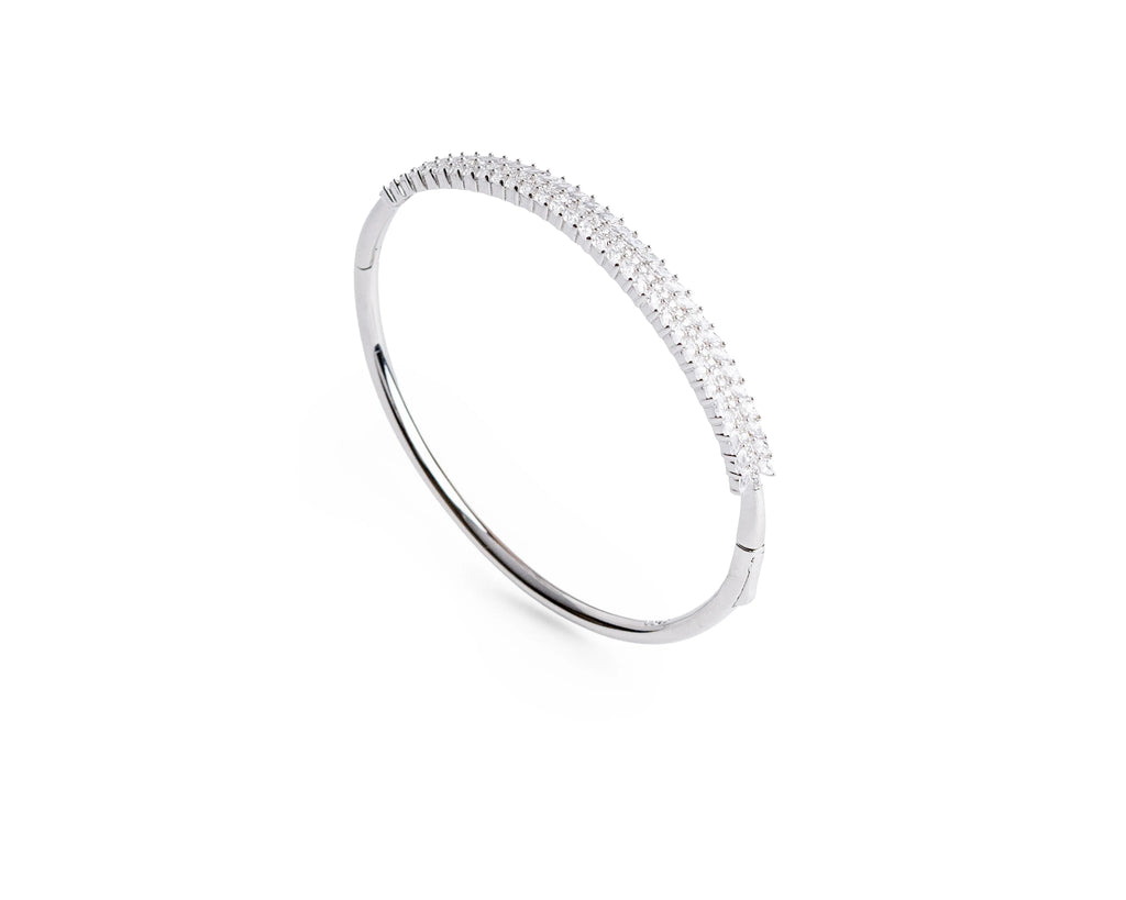 Keepsakes Celestial Spark 925 Silver Oval Kada Bracelet