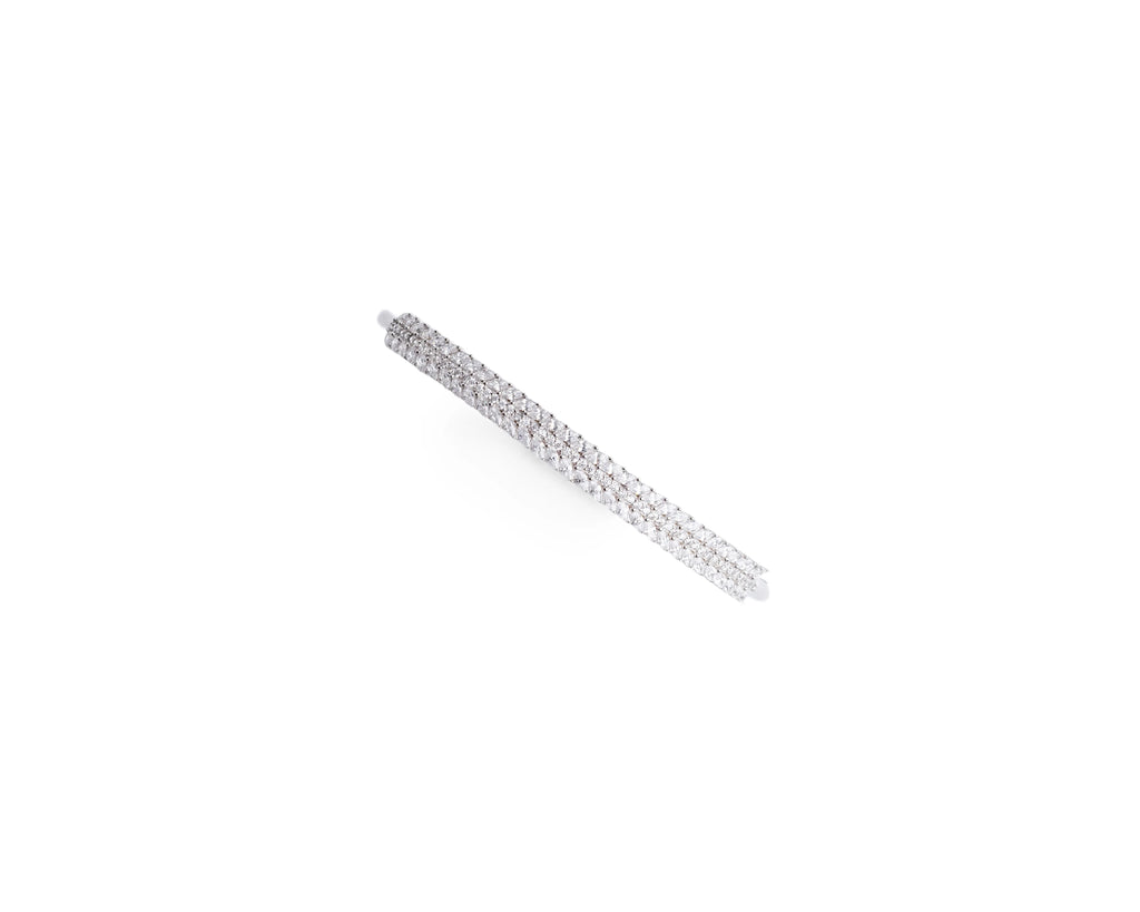 Keepsakes Celestial Spark 925 Silver Oval Kada Bracelet