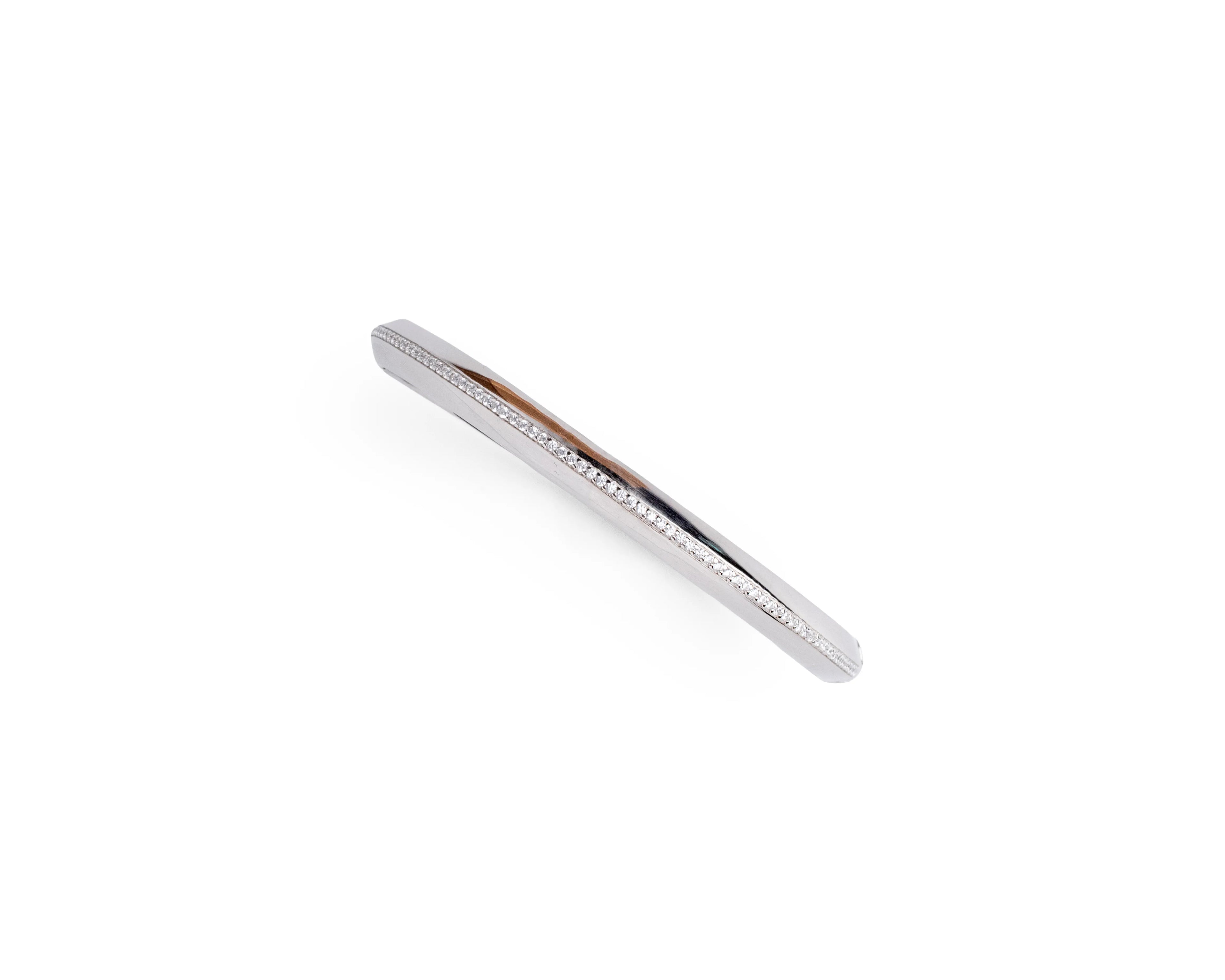Keepsakes Whisper Line 925 Silver Oval Kada Bracelet