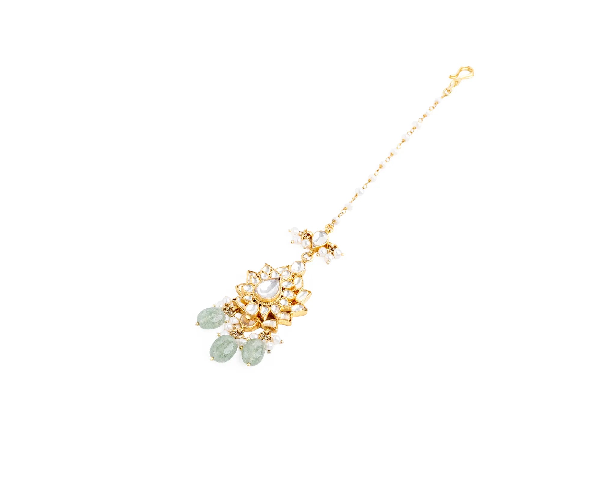 Noor Heirloom Jade Drop Maang Tika
