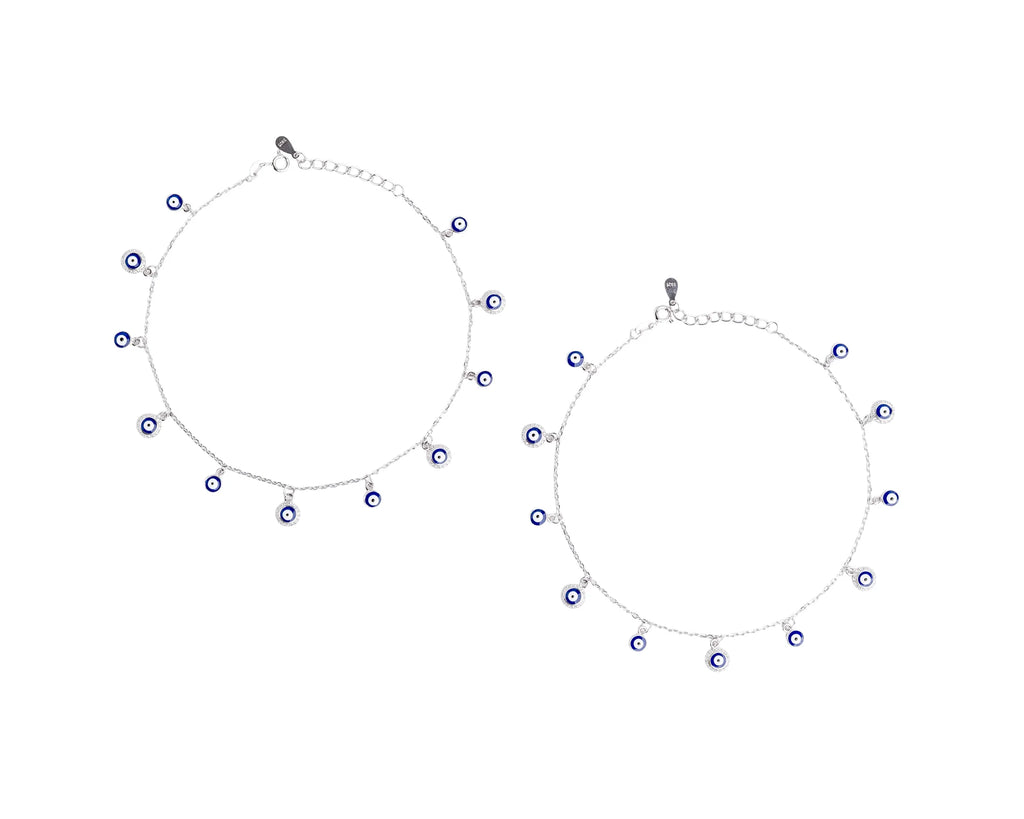 Keepsakes Evil Eye Charm Anklet