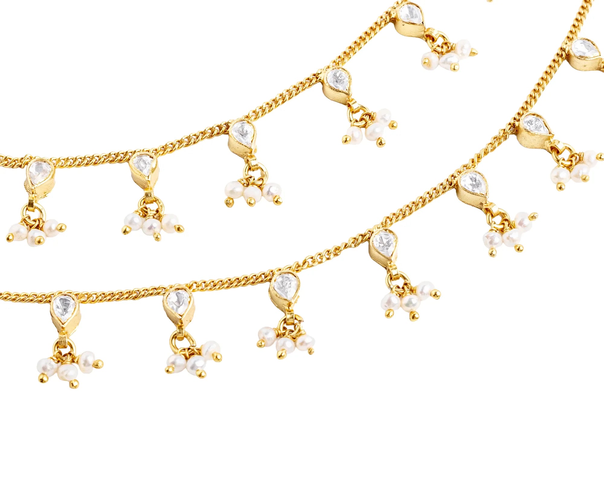 Noor Pearl Drop Ear Chain