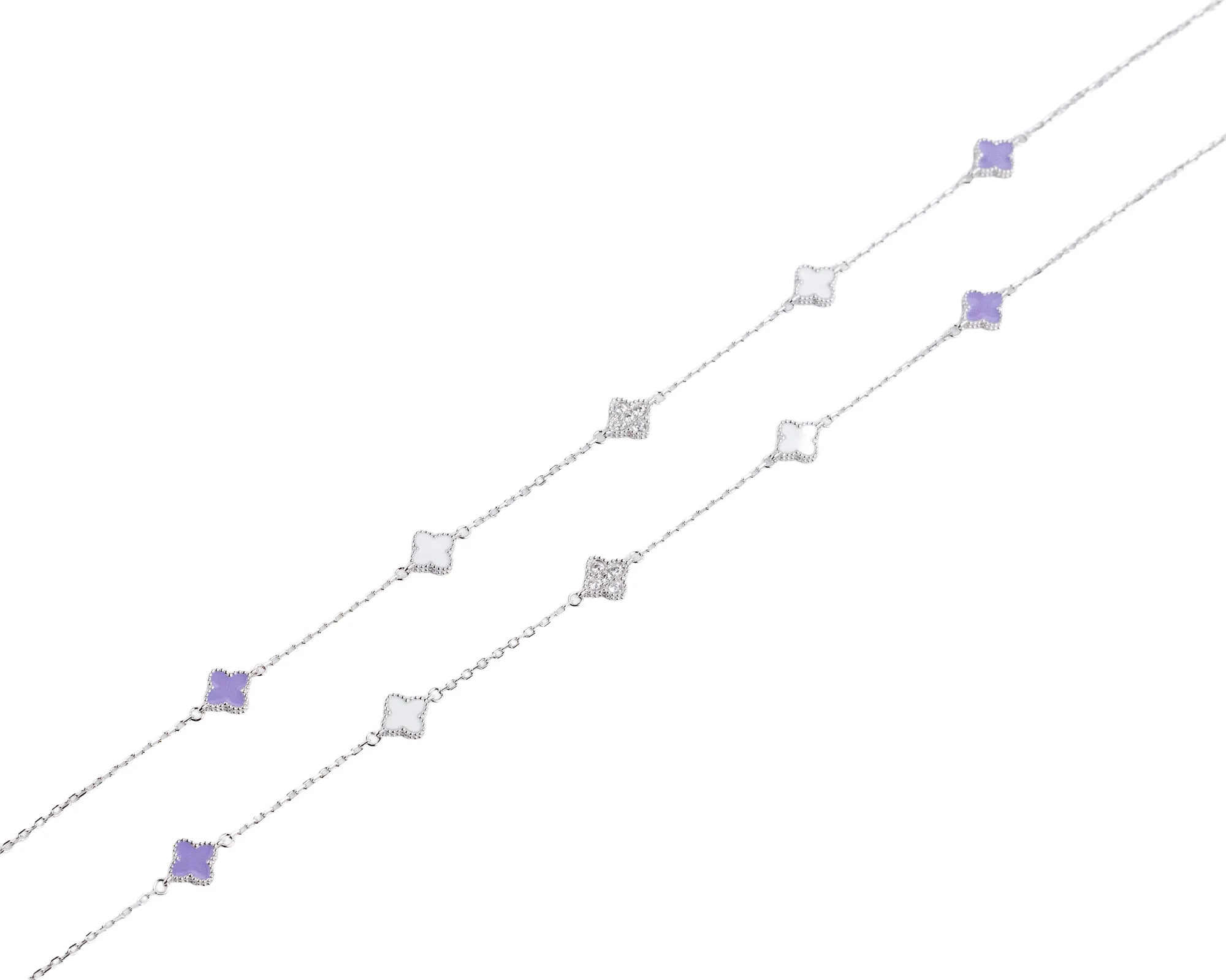 Keepsakes Lavender Clover Anklet