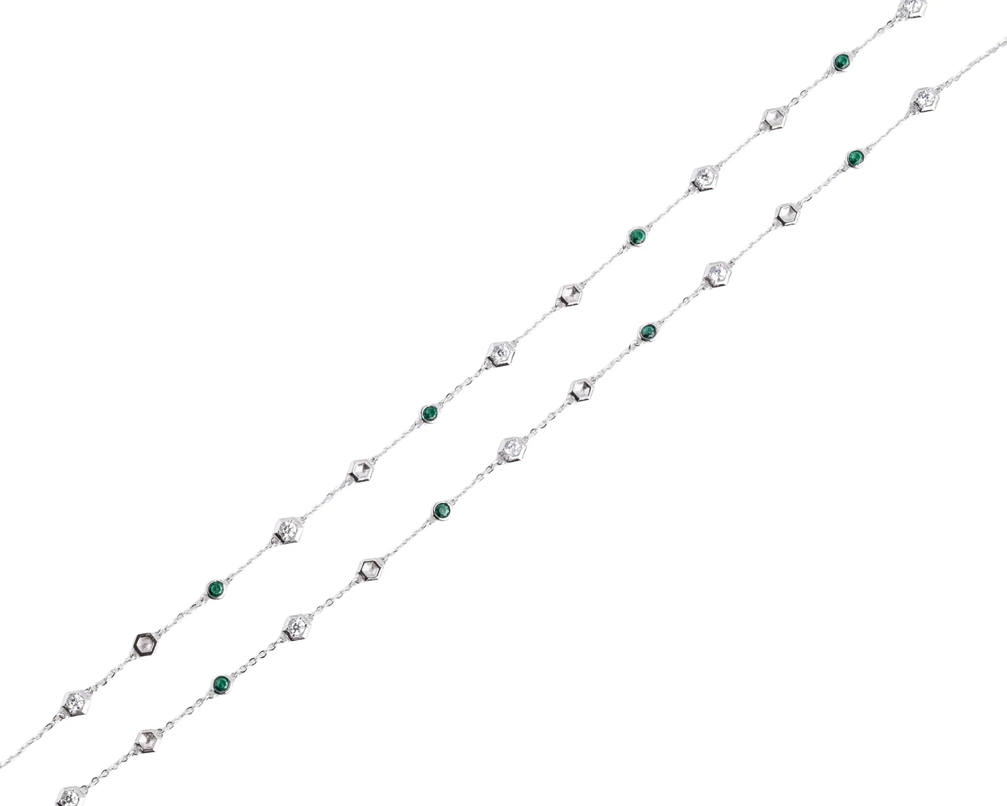 Keepsakes Emerald Hexagon Anklet