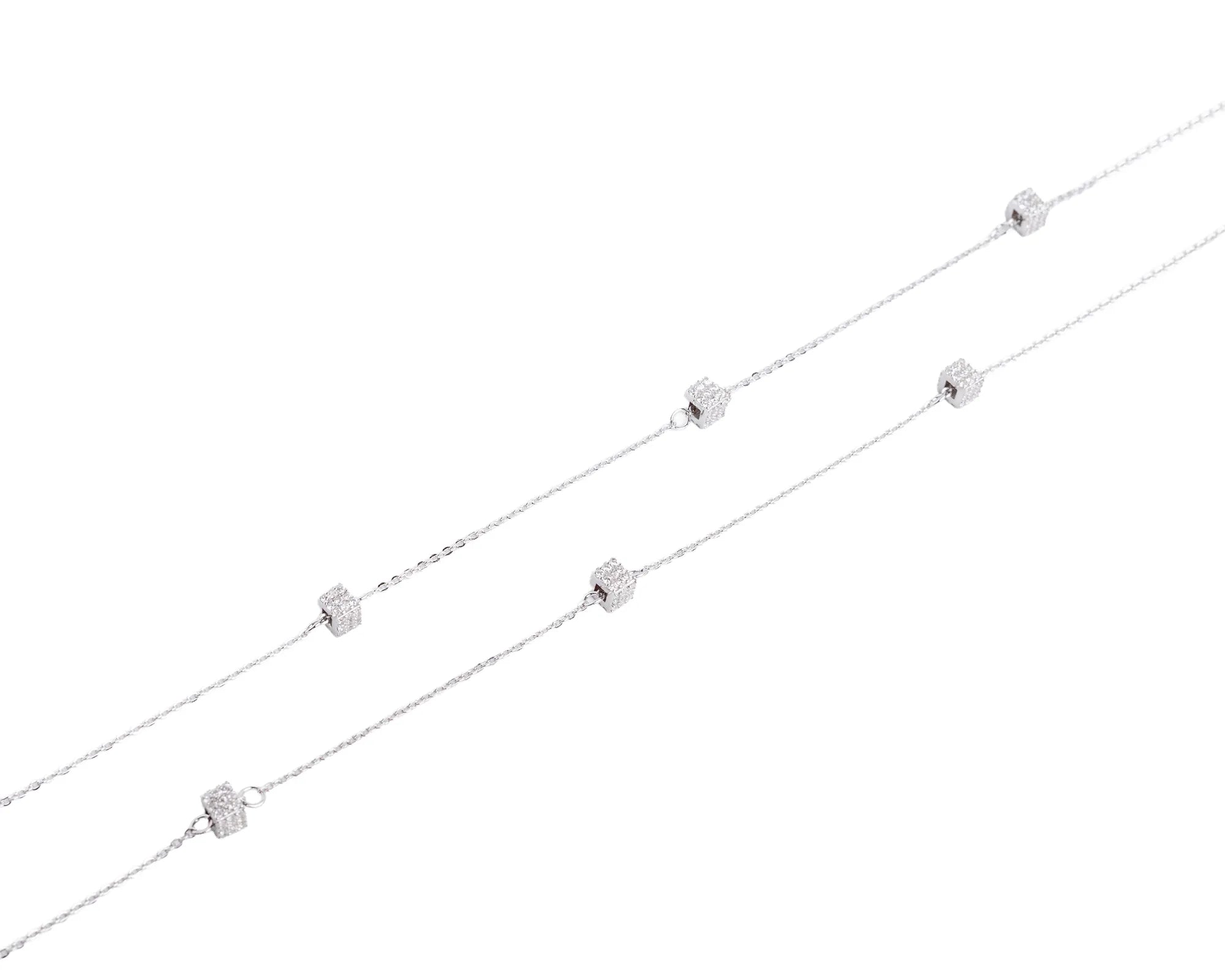 Keepsakes Crystal Cube Anklet