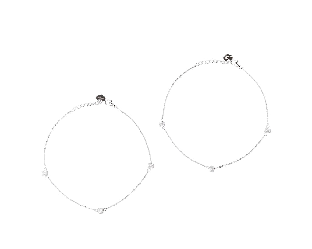 Keepsakes Crystal Cube Anklet