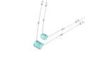 Keepsakes Aqua Dual Layer Necklace