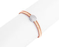 Keepsakes Rose Gold Pavé Disc Bracelet