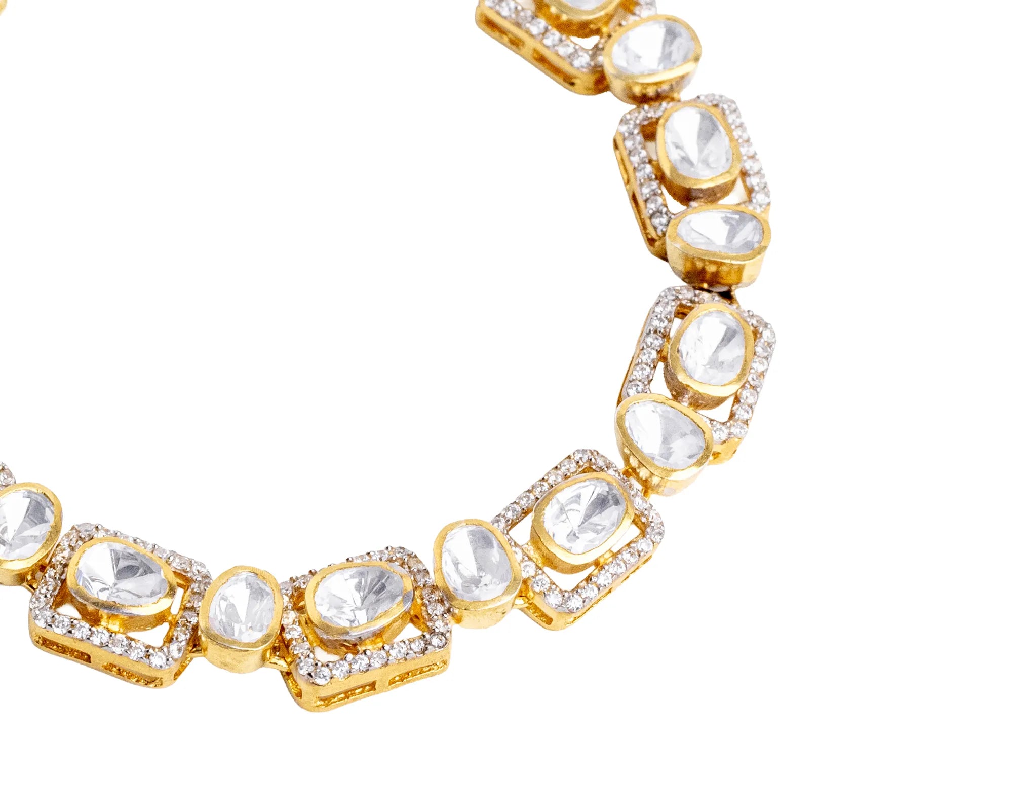 Noor Polki Link Bracelet