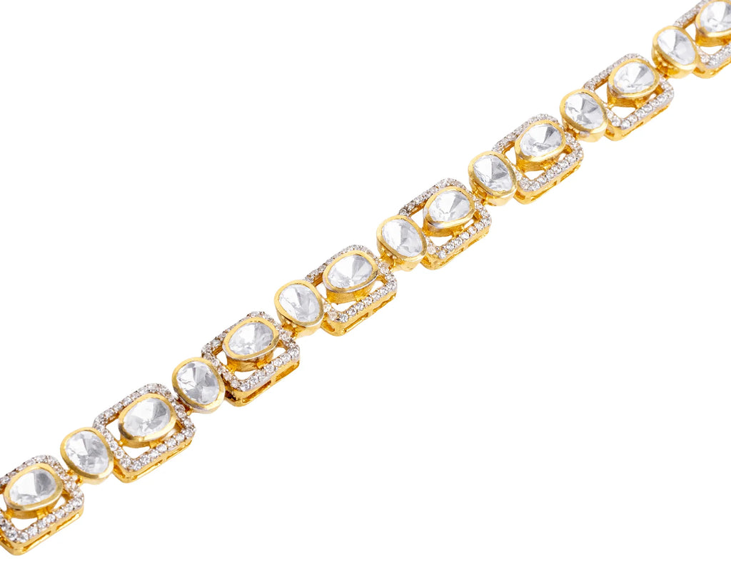 Noor Polki Link Bracelet