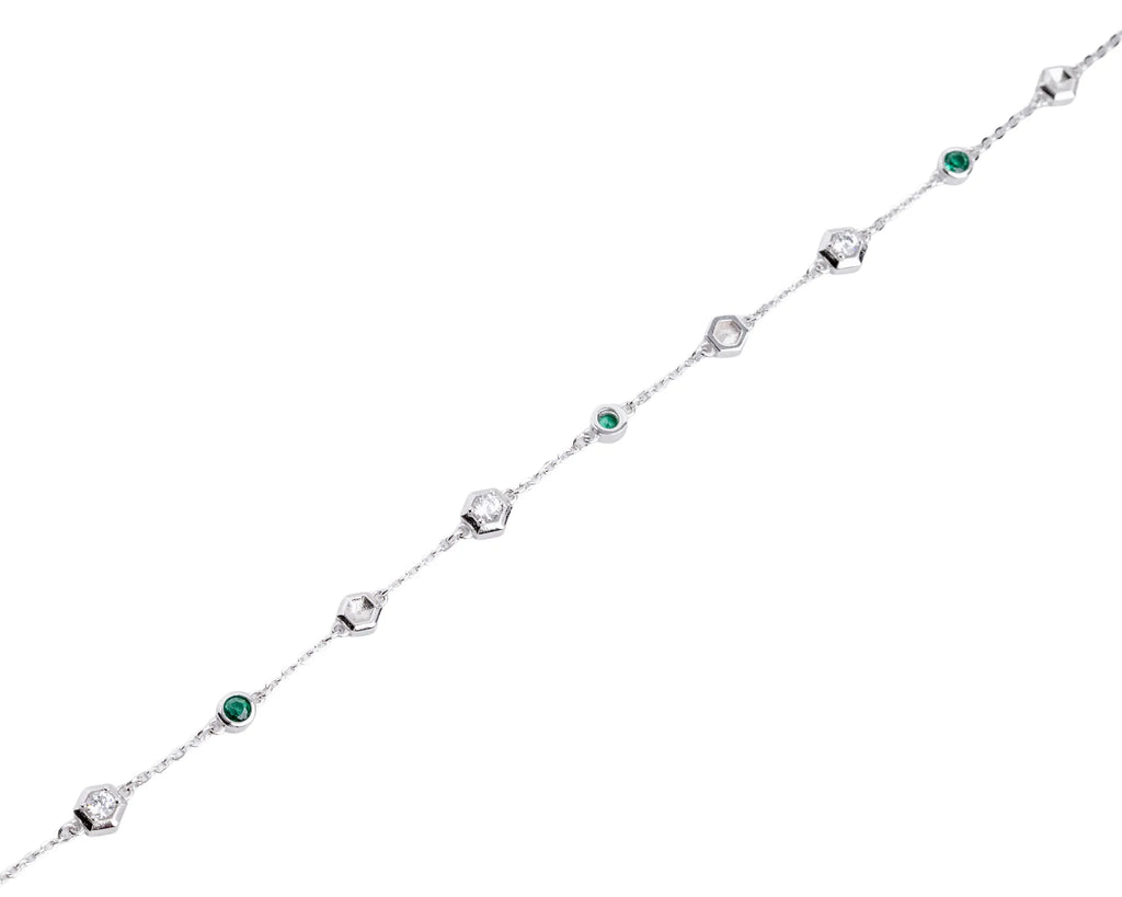 Keepsakes Emerald Accent Charm Bracelet