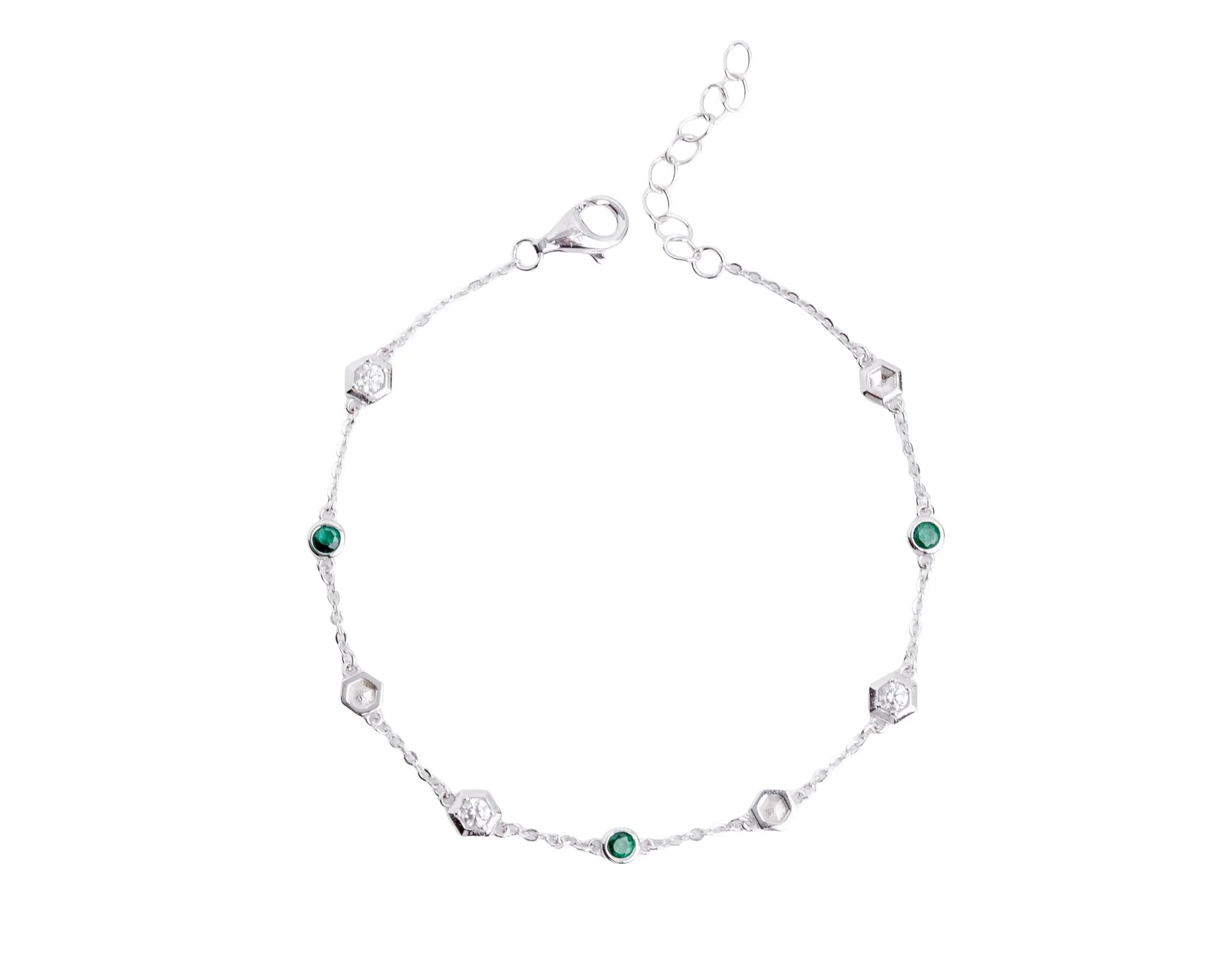 Keepsakes Emerald Accent Charm Bracelet