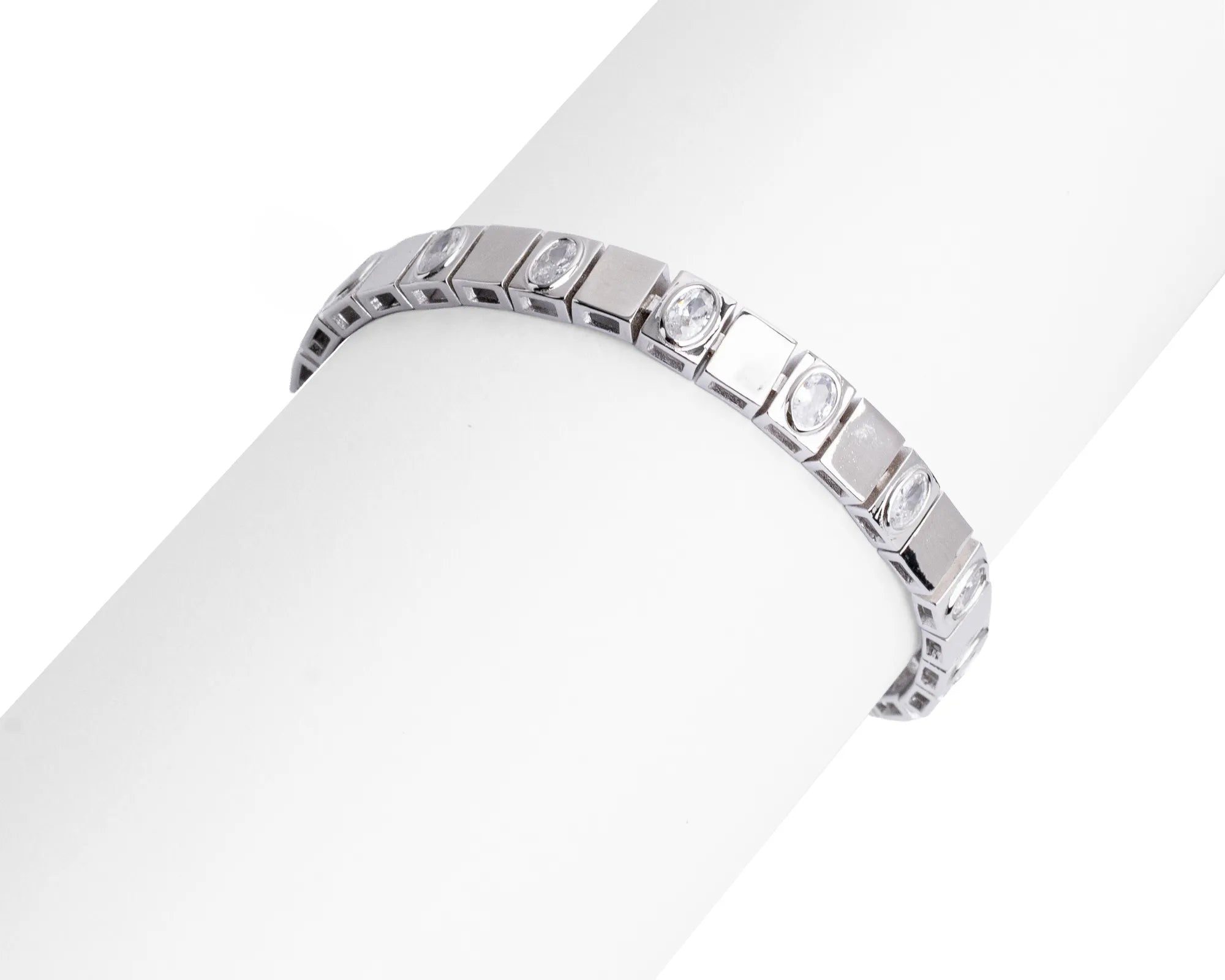 Keepsakes Modern Link Crystal Bracelet