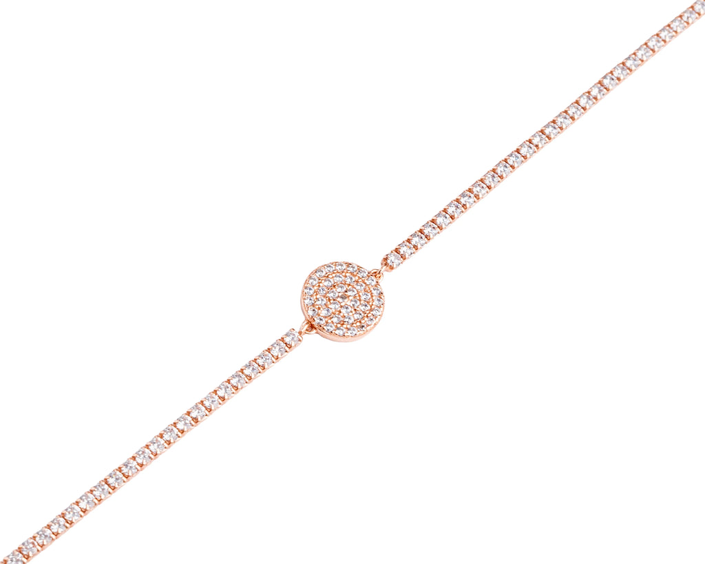 Keepsakes Celeste Halo Tennis Bracelet