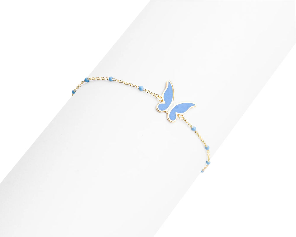 Keepsakes Blue Butterfly Charm Bracelet